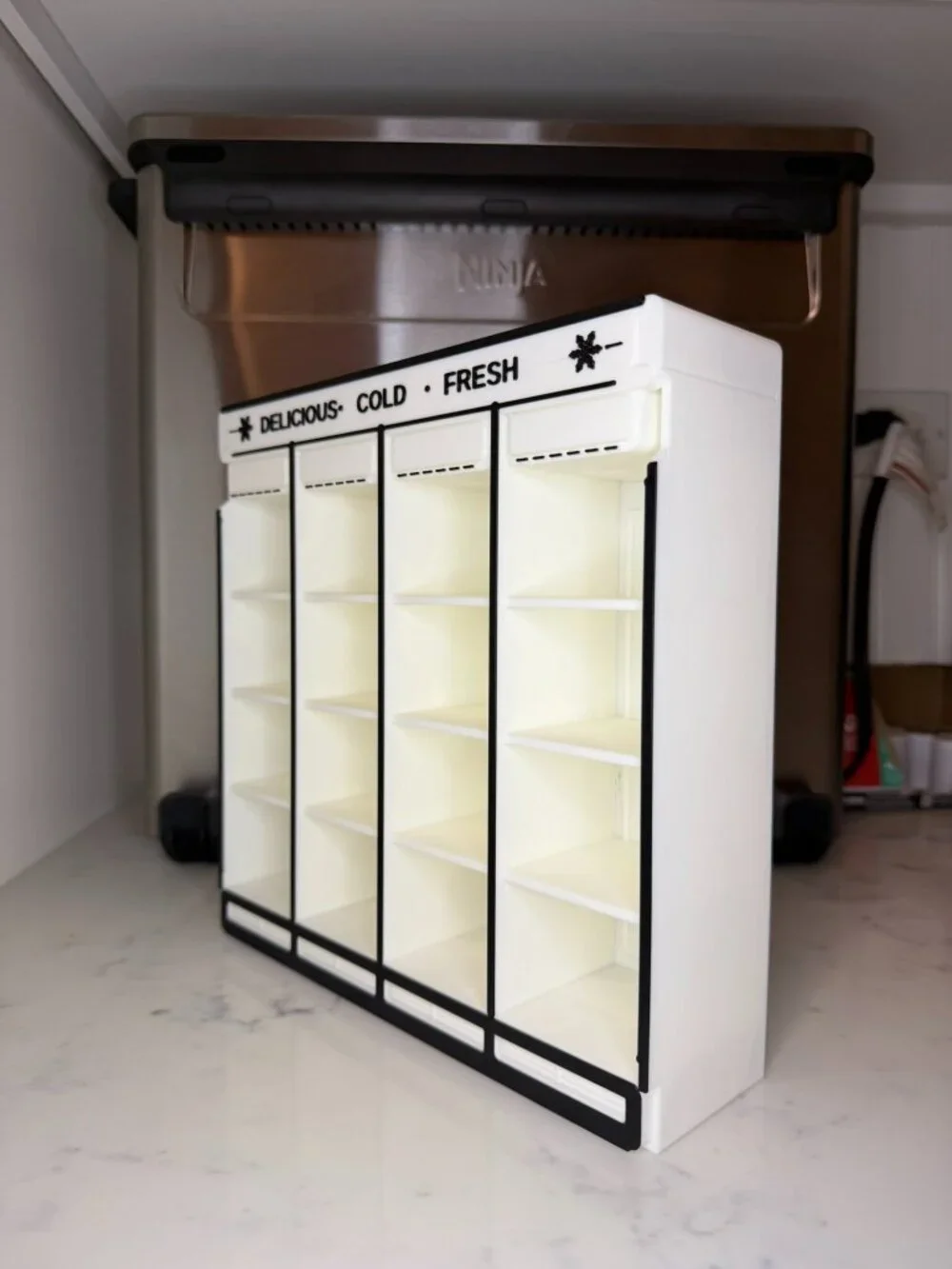 Mini Brands Fill the Fridge Compatible Shelf | 3D Printed Grocery Display Shelf